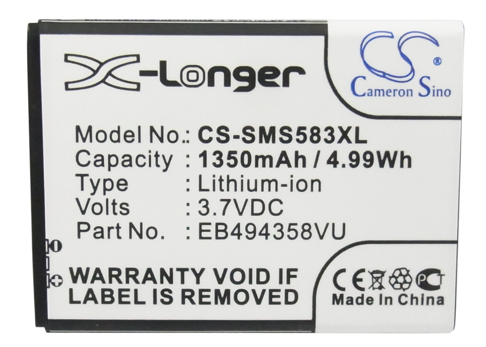 Batteri till SmartPhone, Mobil för Samsung GT-S5830, GT-S5830T m.fl.