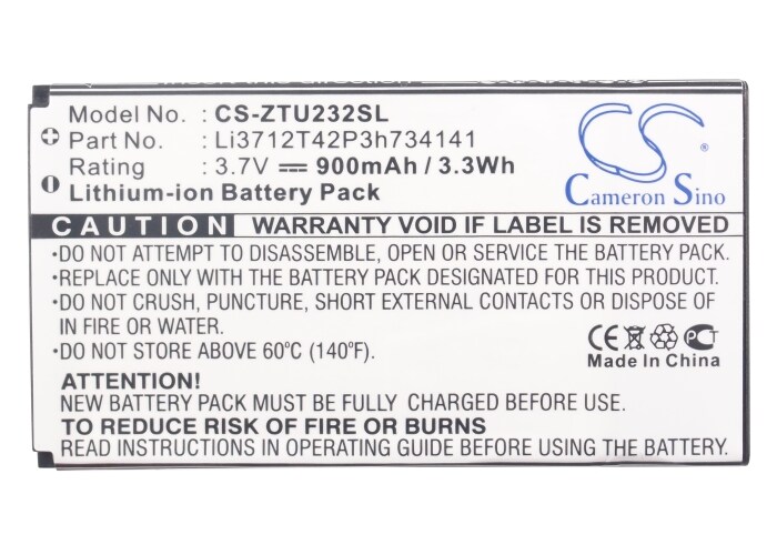 Batteri till SmartPhone, Mobil för ZTE N960, U236, X920