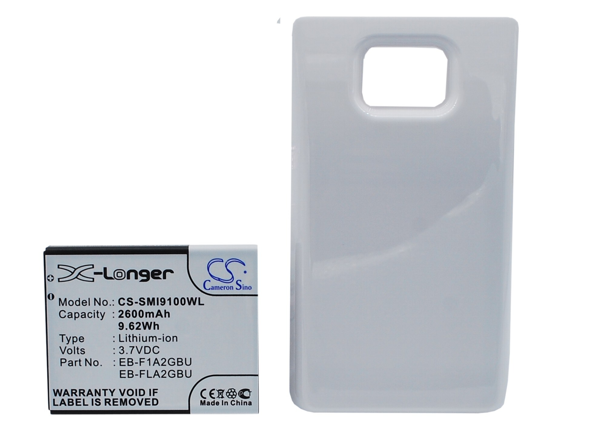 Batteri till SmartPhone, Mobil för Samsung Galaxy S II, Galaxy S2, GT-I9100