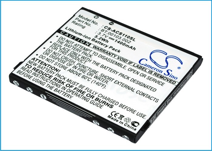 Batteri till SmartPhone, Mobil för Acer Liquid S110, Stream, NeoTouch S110 m.fl.