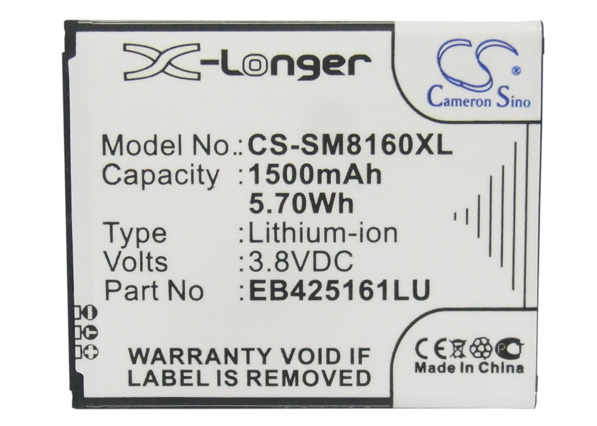 Batteri till SmartPhone, Mobil för Samsung Galaxy Ace 2, GT-I8160, GT-I8160P m.fl.