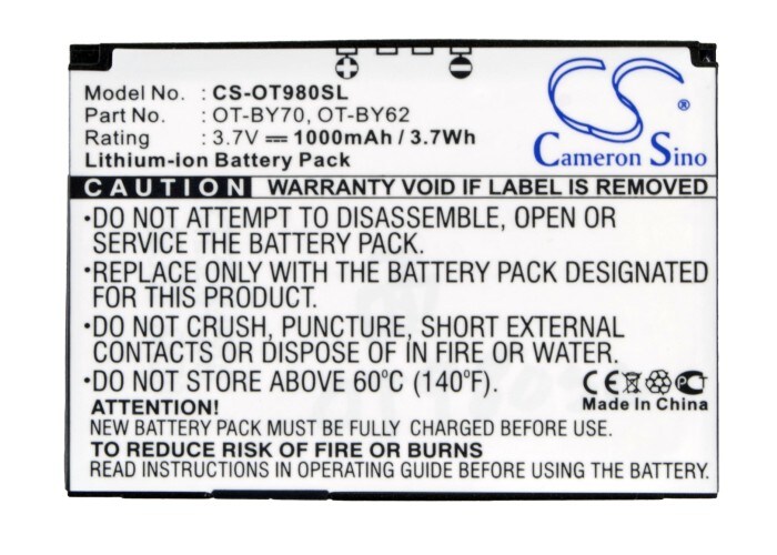 Batteri till SmartPhone, Mobil för Alcatel OT-980, OT-980A, OT-981 m.fl.