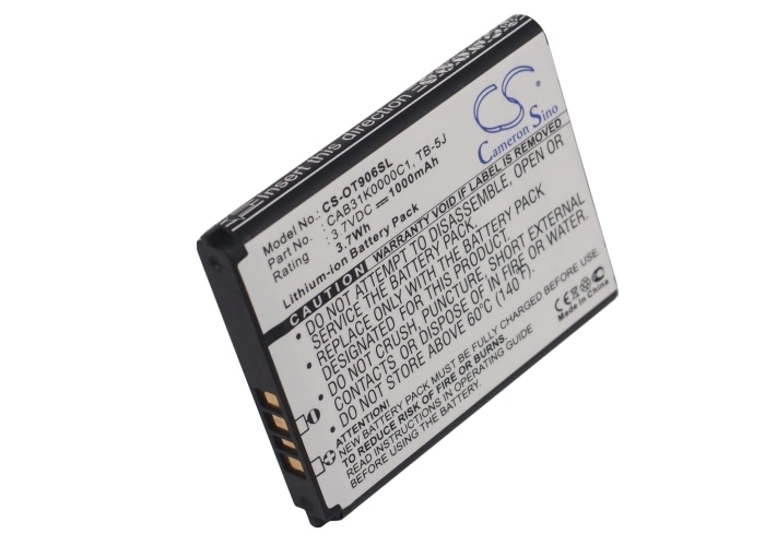 Batteri till SmartPhone, Mobil för Alcatel OT-906, One Touch 906