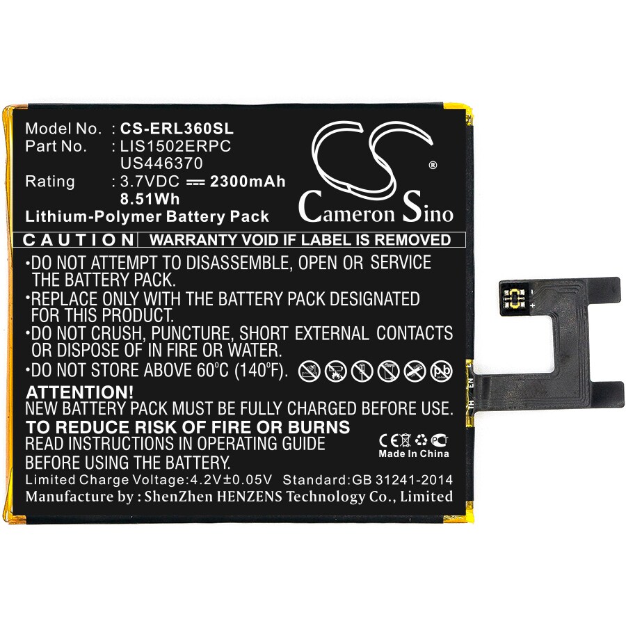 Batteri till SmartPhone, Mobil för Sony Ericsson Xperia Z, Xperia C6603, Yuga m.fl.