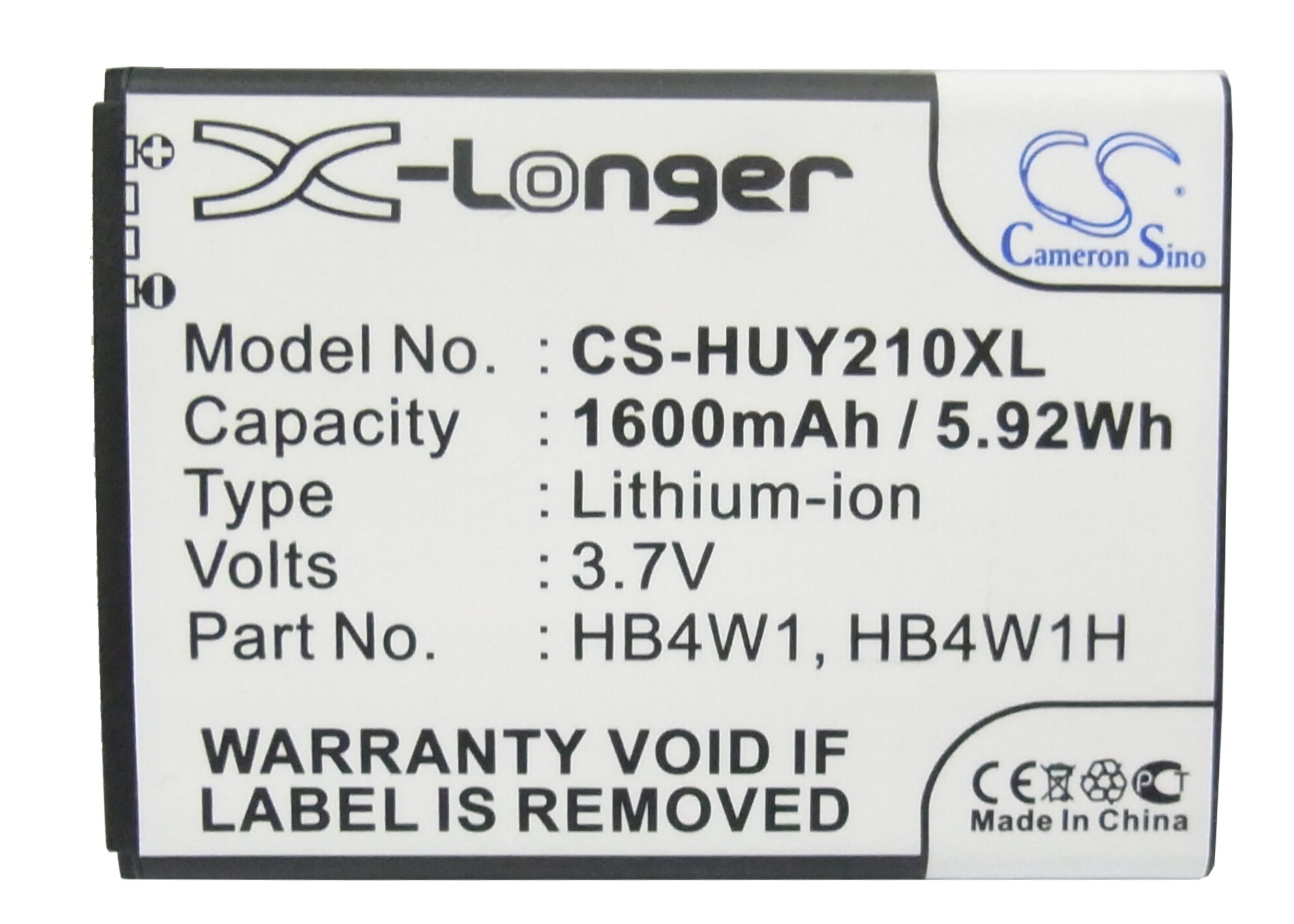 Batteri till SmartPhone, Mobil för Huawei Ascend Y210, Ascend Y210C, Ascend Y210-0151 m.fl.