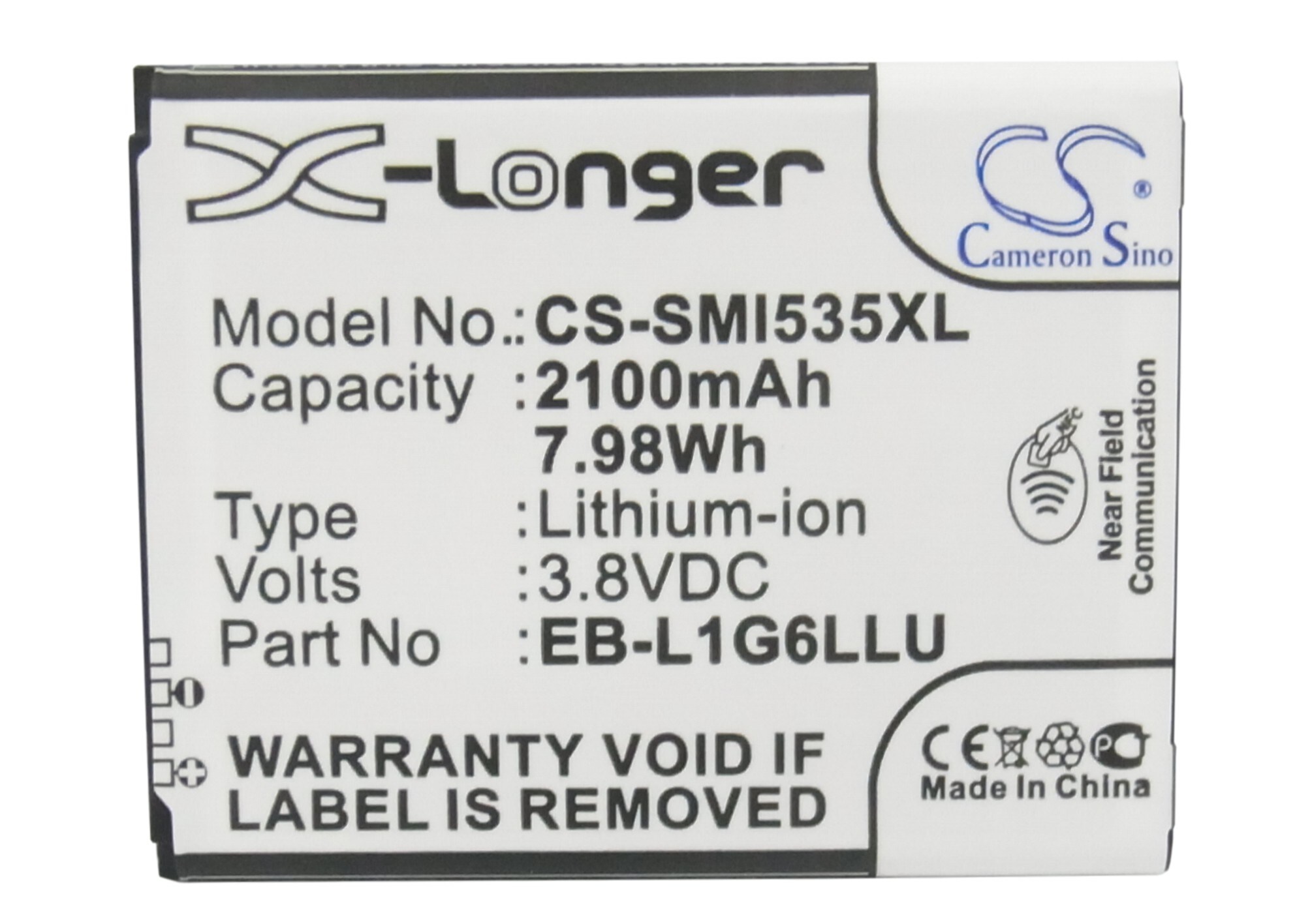 Batteri till SmartPhone, Mobil för T-MOBILE Galaxy S 3, Galaxy S III, Galaxy S3 m.fl.