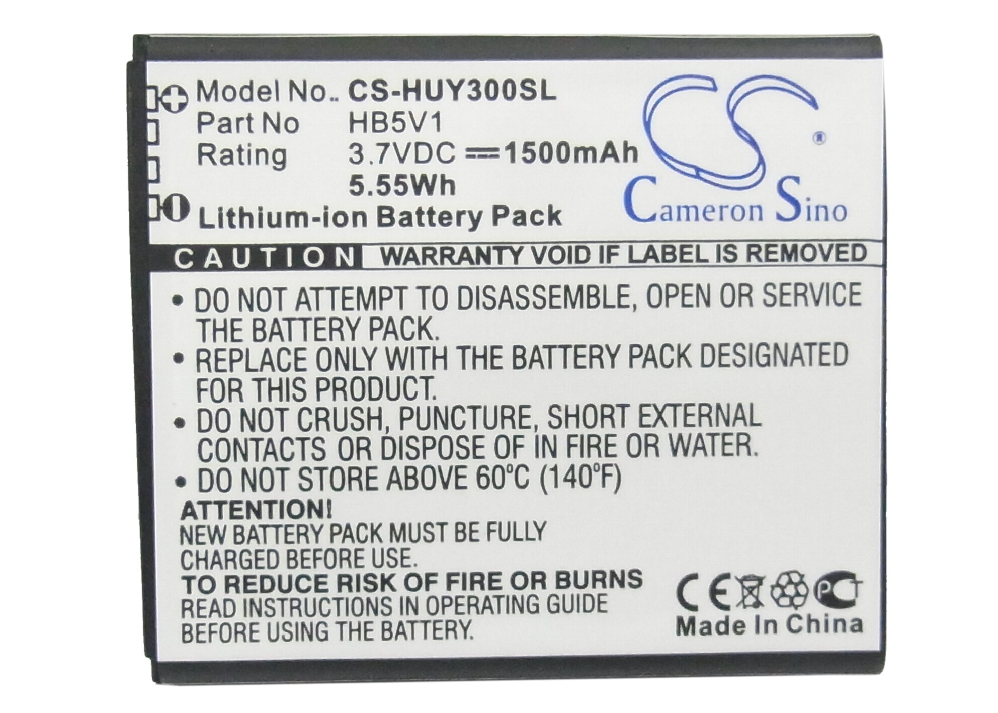 Batteri till SmartPhone, Mobil för Huawei Y300, Y300C, U8833 m.fl.