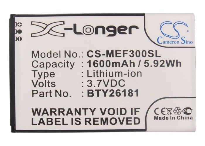 Batteri till SmartPhone, Mobil för Mobistel Cynus F3, MT-7511W, MT-7511 m.fl.