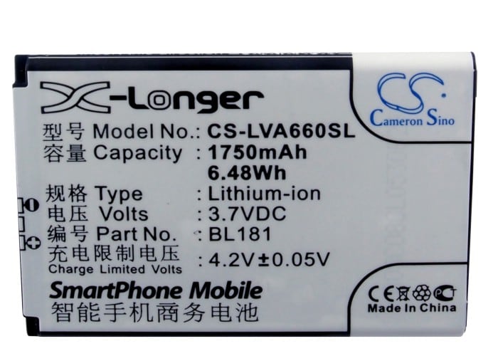 Batteri till SmartPhone, Mobil för Lenovo A66T