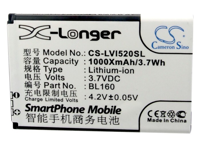 Batteri till SmartPhone, Mobil för Lenovo I200, I520