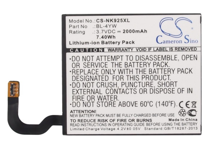 Batteri till SmartPhone, Mobil för Microsoft Lumia 925, Lumia 925T, Lumia 925.2