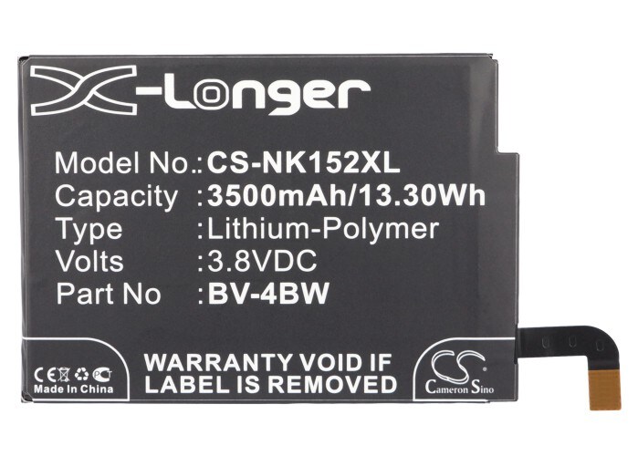 Batteri till SmartPhone, Mobil för Nokia Lumia 1520, Lumia 1520 3G, Lumia 1520.3 m.fl.