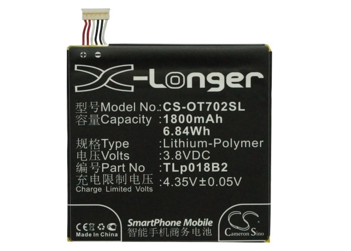 Batteri till SmartPhone, Mobil för Alcatel OT-7024, OT-7024W, One Touch 7024 m.fl.