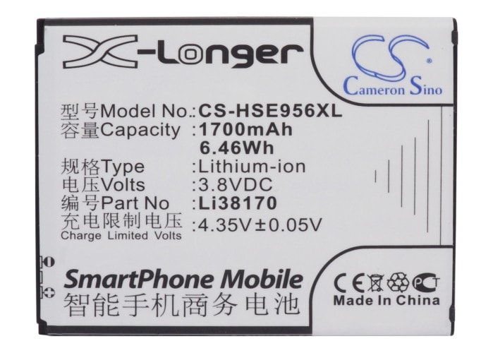 Batteri till SmartPhone, Mobil för Hisense E956Q, U958, HS-EG958 m.fl.