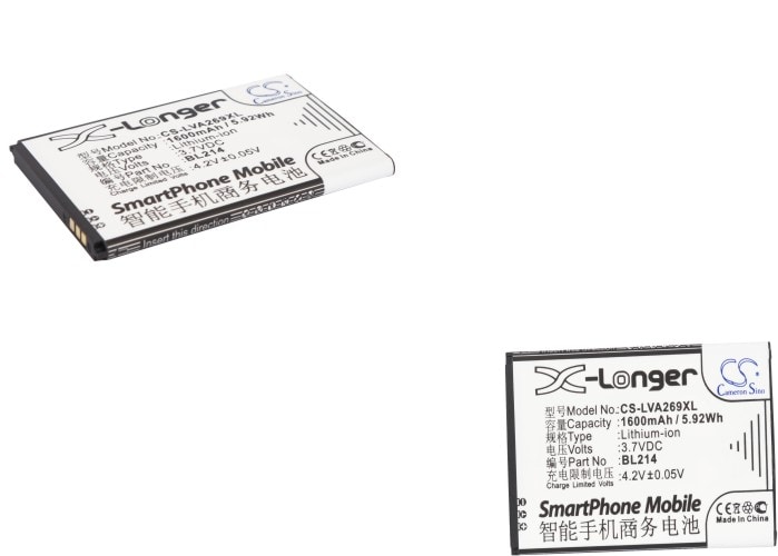 Batteri till SmartPhone, Mobil för Lenovo A208t, A305e, A269 m.fl.