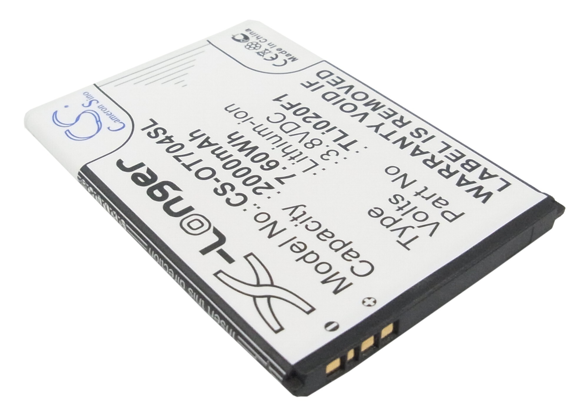 Batteri till SmartPhone, Mobil för Vodafone Smart turbo 7, VFD 500, V500