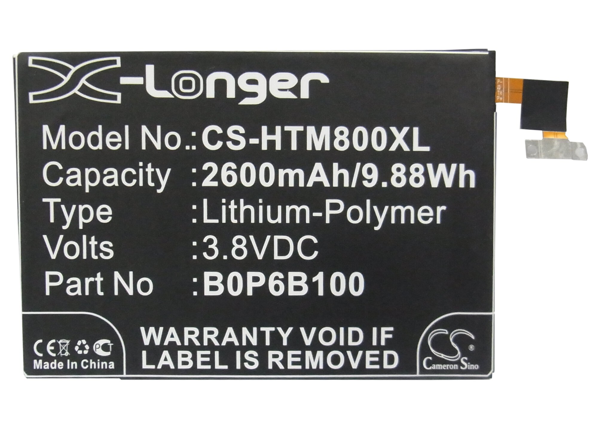 Batteri till SmartPhone, Mobil för HTC M8, M8x, One Max m.fl.