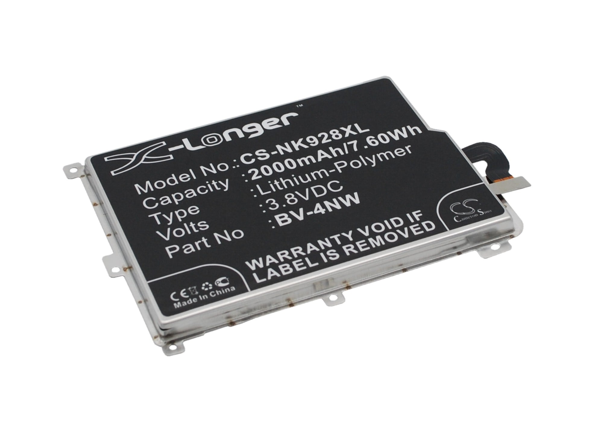 Batteri till SmartPhone, Mobil för Microsoft Lumia 928, RM860, RM5250