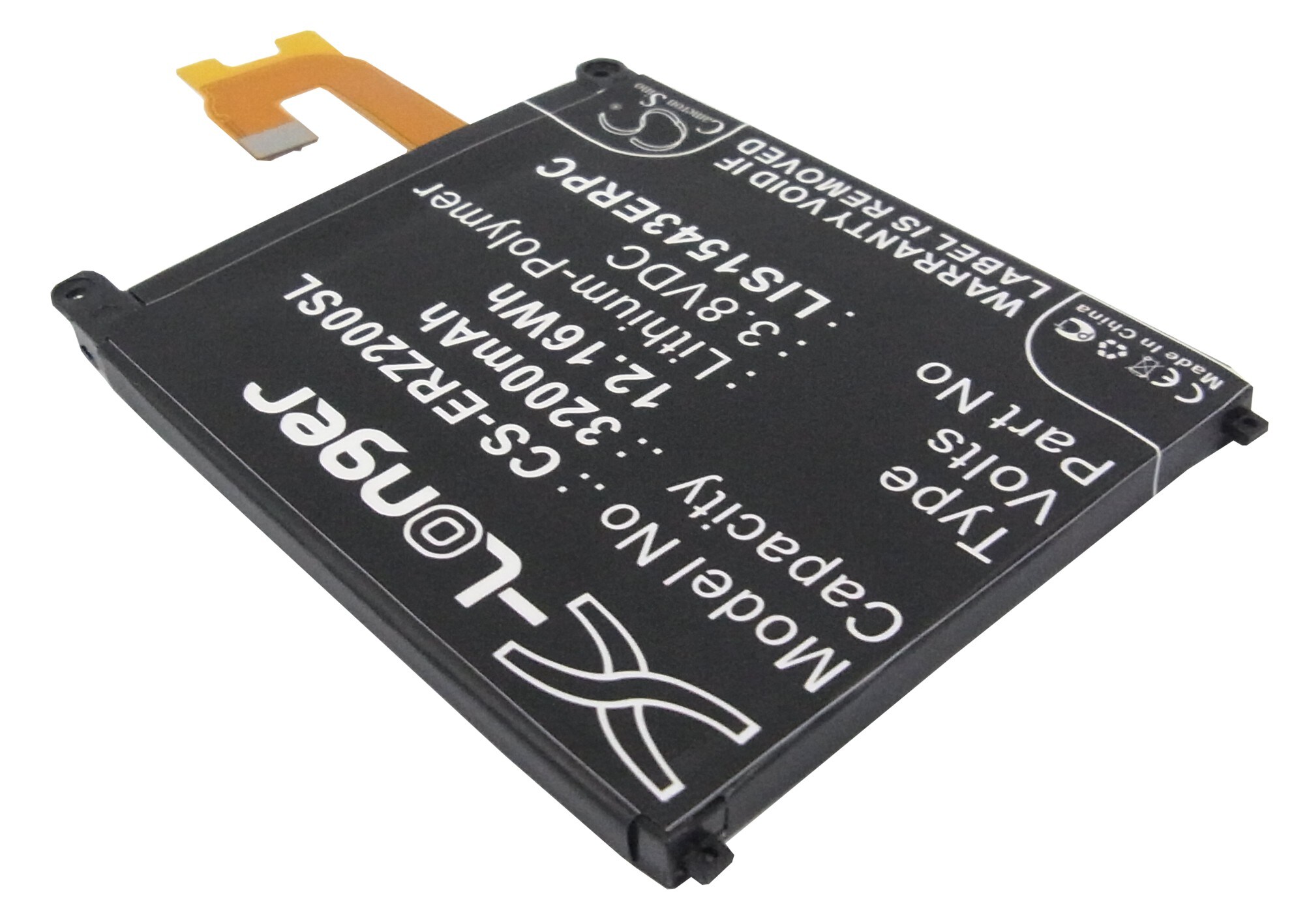 Batteri till SmartPhone, Mobil för Sony Ericsson Xperia Z2, Xperia Z2 D6503 m.fl.