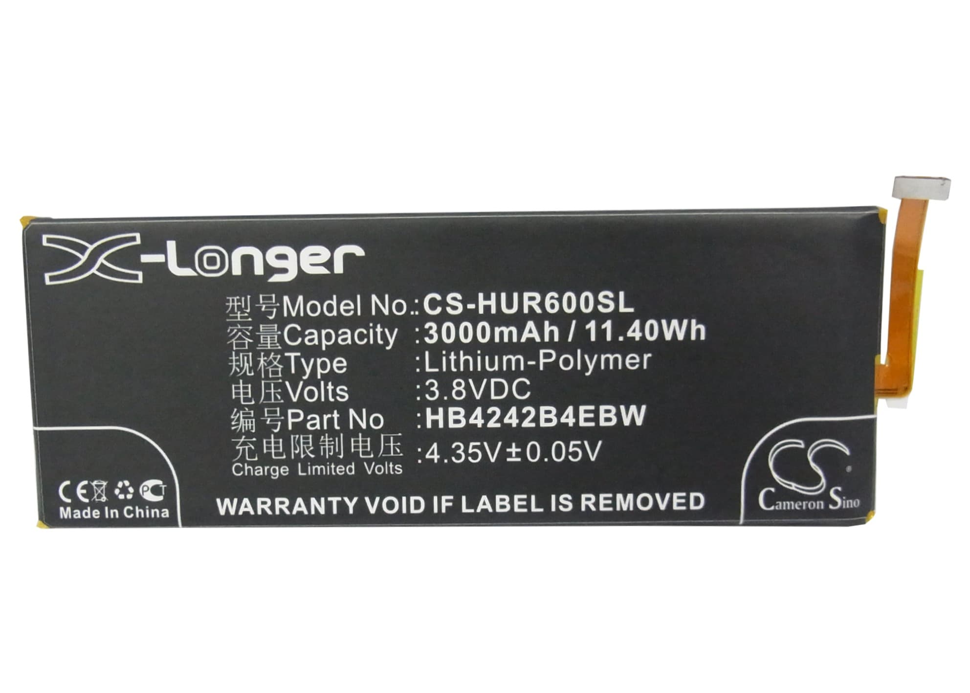 Batteri till SmartPhone, Mobil för Huawei Honor 6, H60-L02, Mulan m.fl.