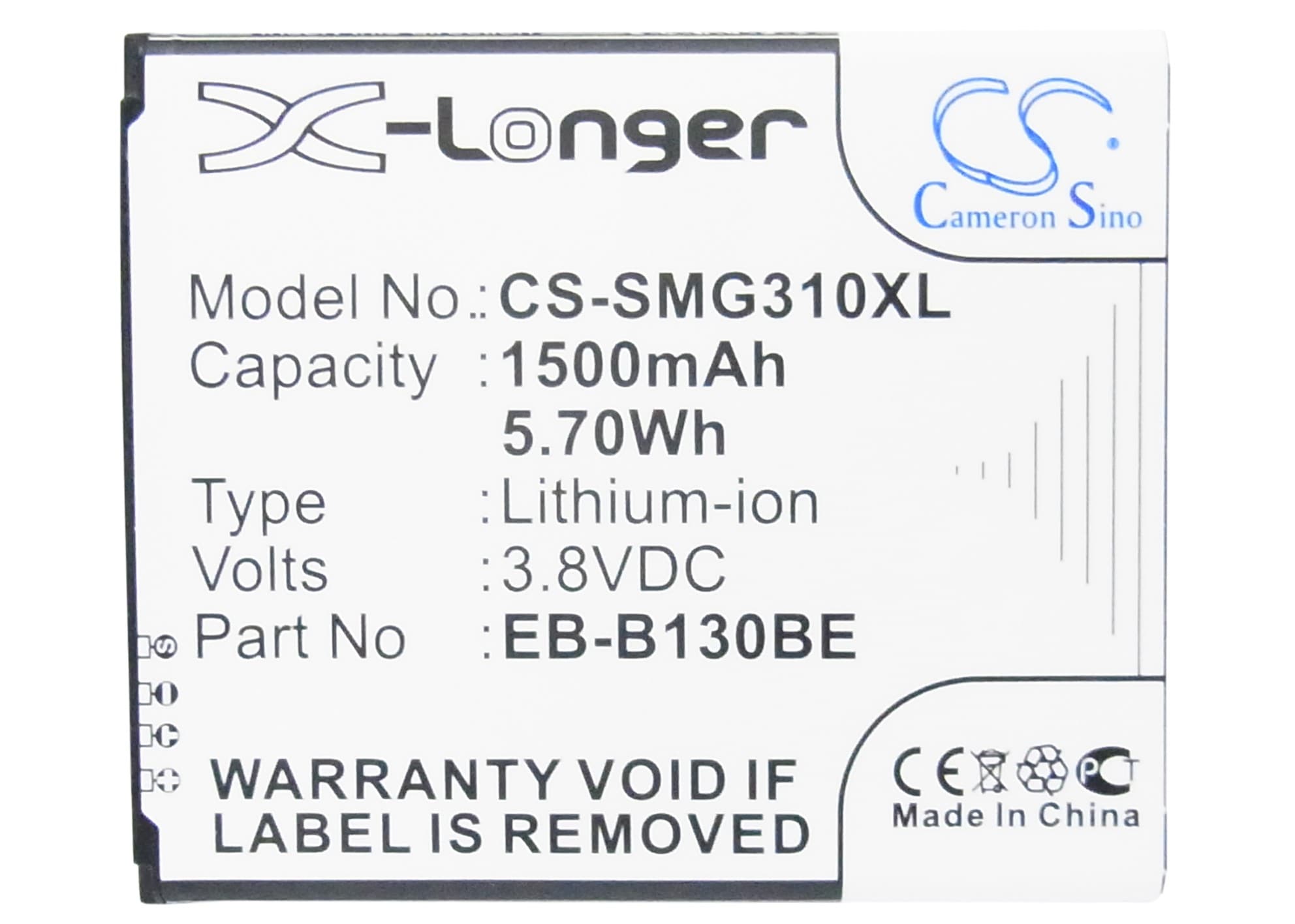 Batteri till SmartPhone, Mobil för Samsung SM-G310, SM-G310A, SM-G310H m.fl.