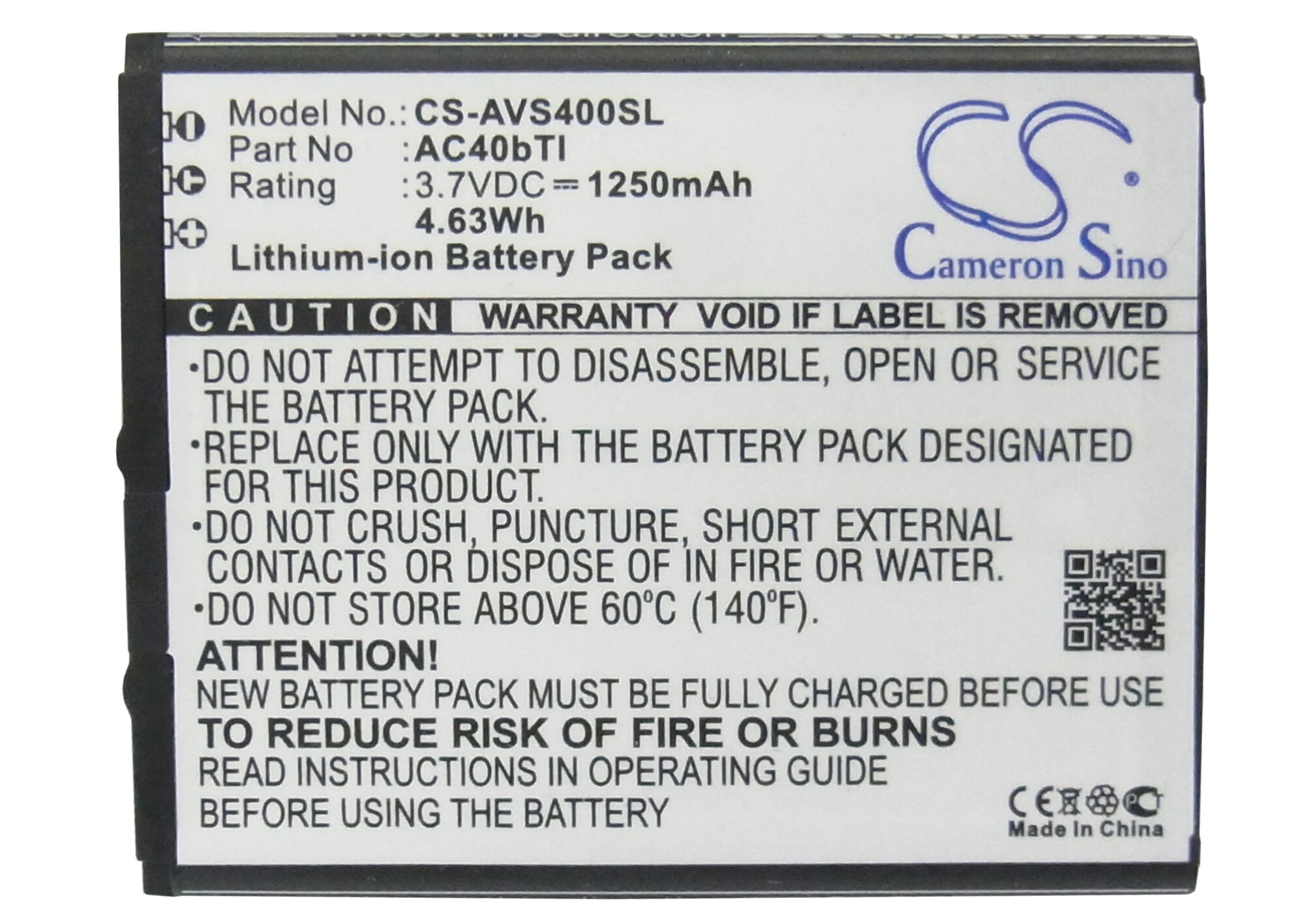 Batteri till SmartPhone, Mobil för Archos 40b Titanium, 40b Titanium Surround m.fl.