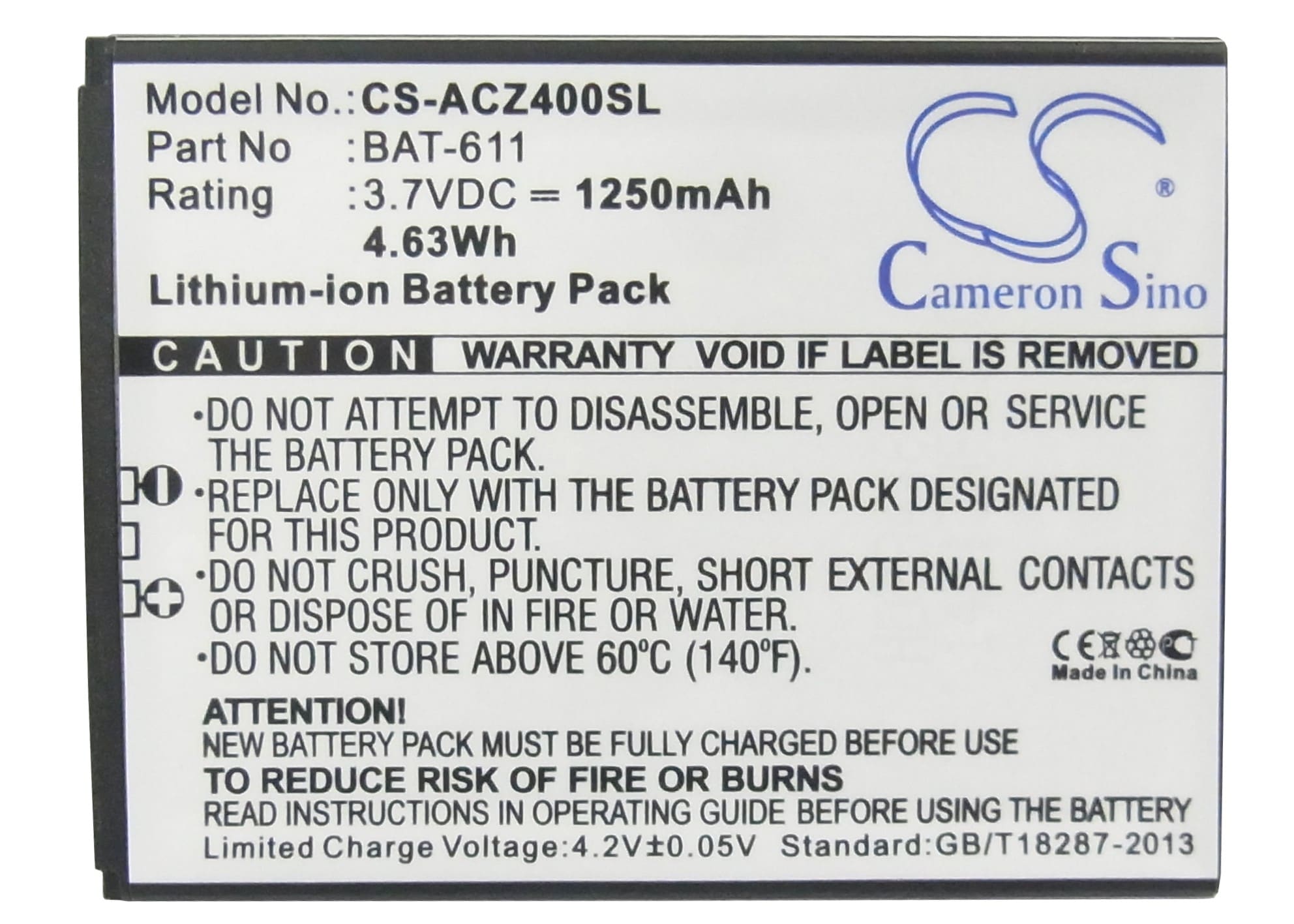 Batteri till SmartPhone, Mobil för Acer Liquid Z4, Z140, Z160