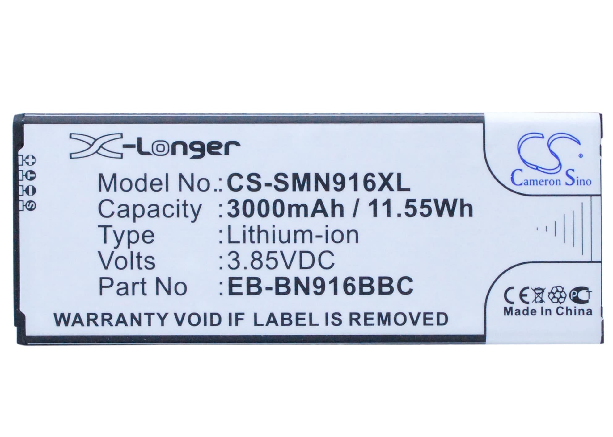 Batteri till SmartPhone, Mobil för Samsung Galaxy Note 4 ( China Mobile ), SM-N910F m.fl.