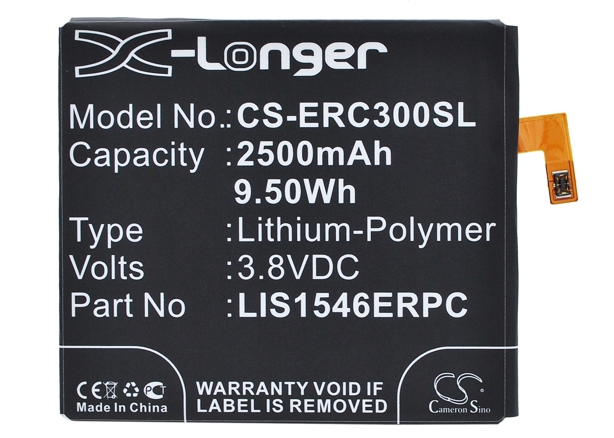 Batteri till SmartPhone, Mobil för Sony Ericsson Xperia T3, Xperia T3 D5103 m.fl.