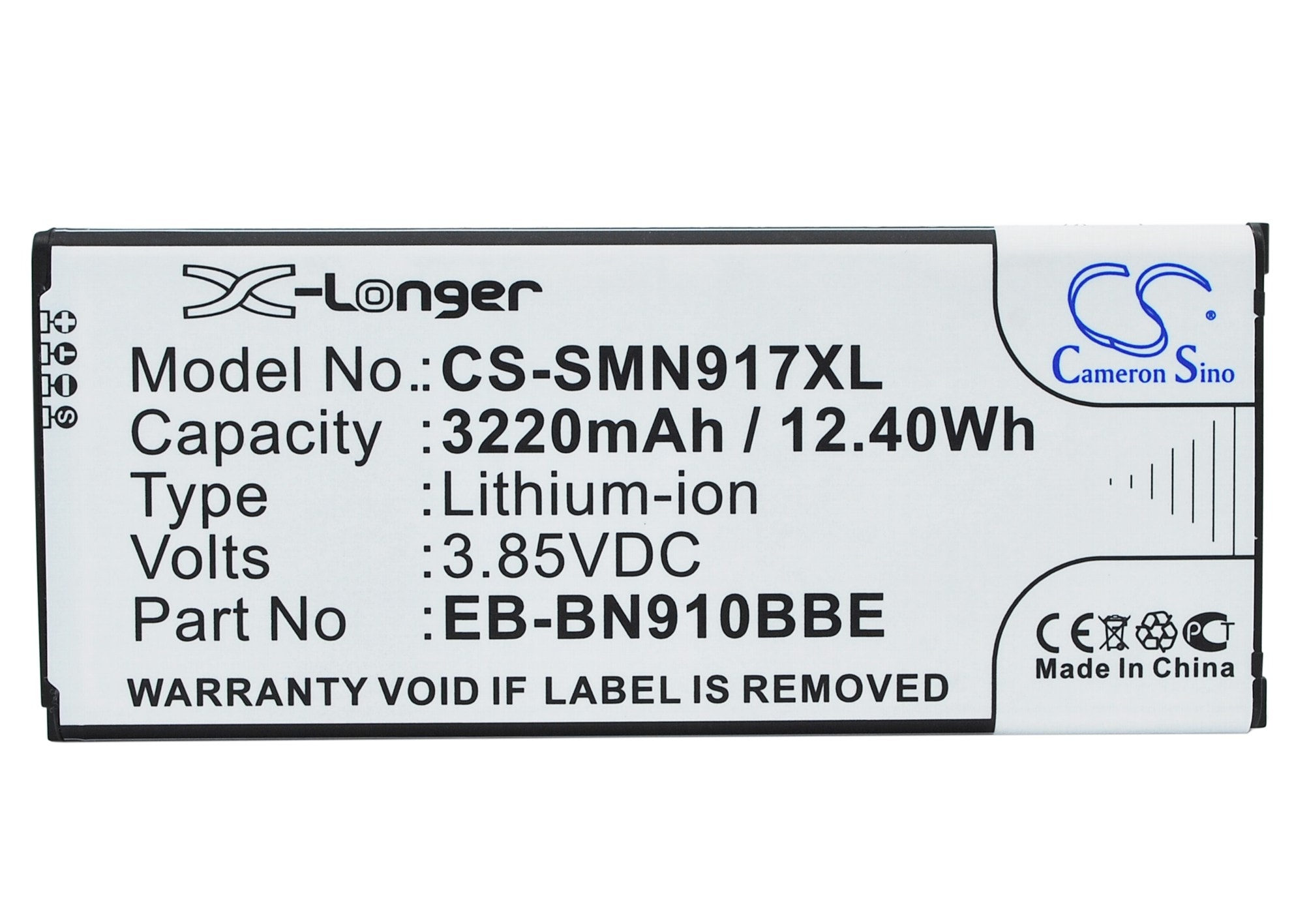 Batteri till SmartPhone, Mobil för Samsung Galaxy Note 4, SM-N910W8, SM-N910R4 m.fl.
