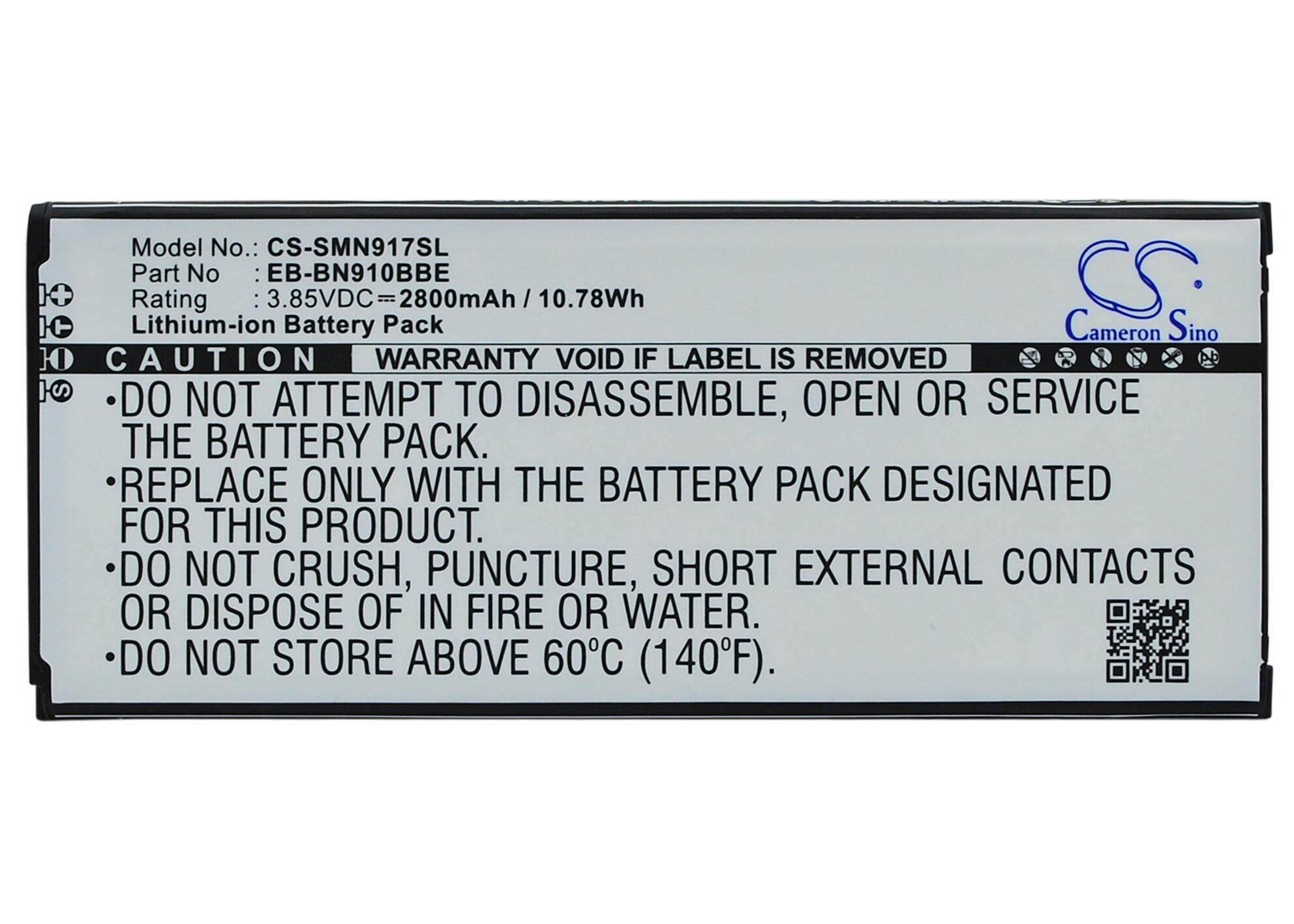 Batteri till SmartPhone, Mobil för Samsung Galaxy Note 4, SM-N910W8, SM-N910R4 m.fl.