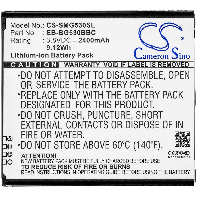 Batteri till SmartPhone, Mobil för Samsung Galaxy Grand Prime, SM-G5308, SM-G5308W m.fl.