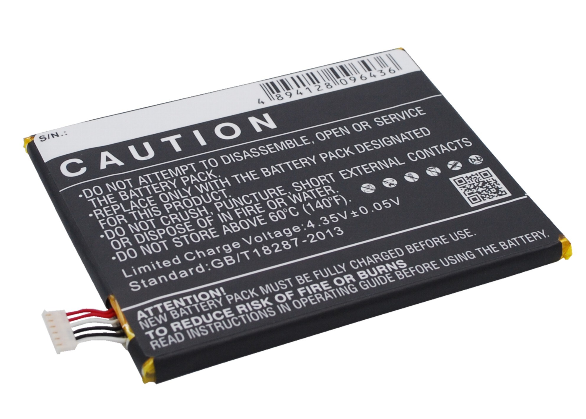 Batteri till SmartPhone, Mobil för Vodafone Smart 4 Power, OT-985N