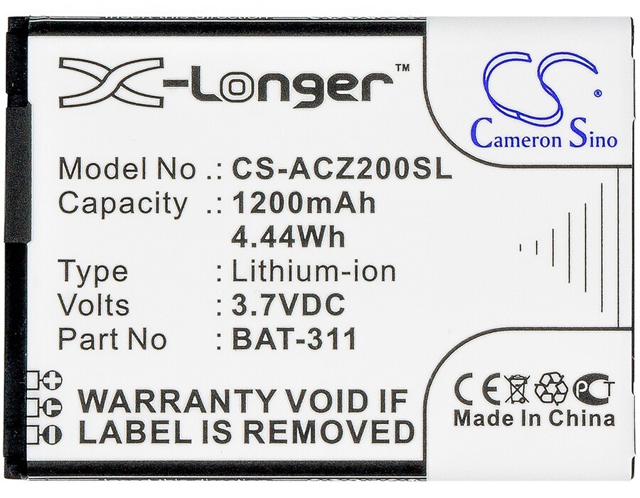 Batteri till SmartPhone, Mobil för Acer Liquid Z200, Z200, Liquid M220 m.fl.