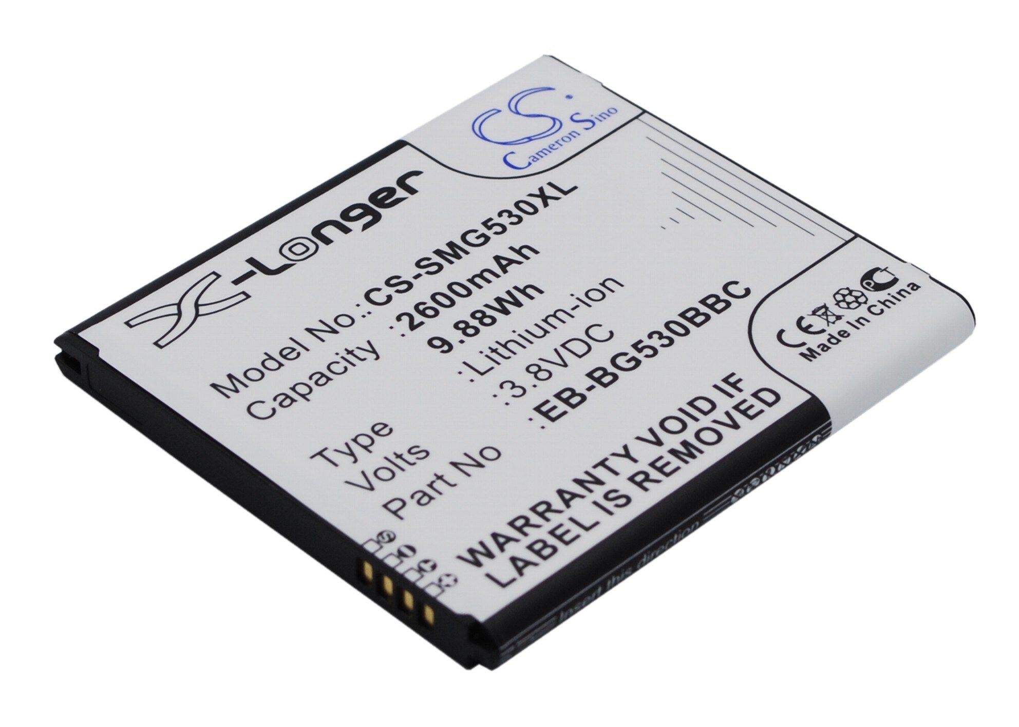 Batteri till SmartPhone, Mobil för Samsung Galaxy Grand Prime, SM-G5308, SM-G5308W m.fl.