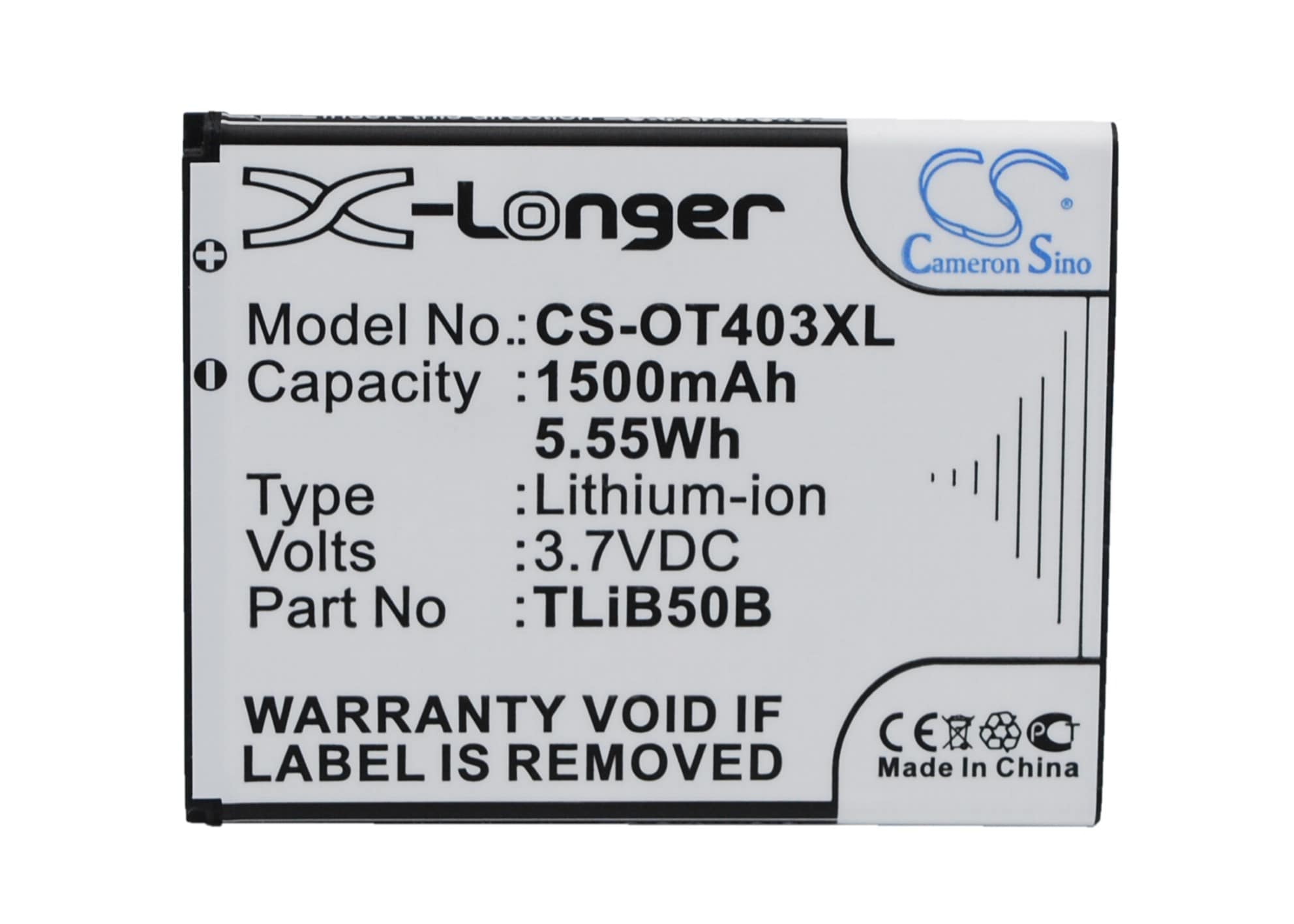 Batteri till SmartPhone, Mobil för Alcatel OT-4030, OT4030D, OT-4030X m.fl.