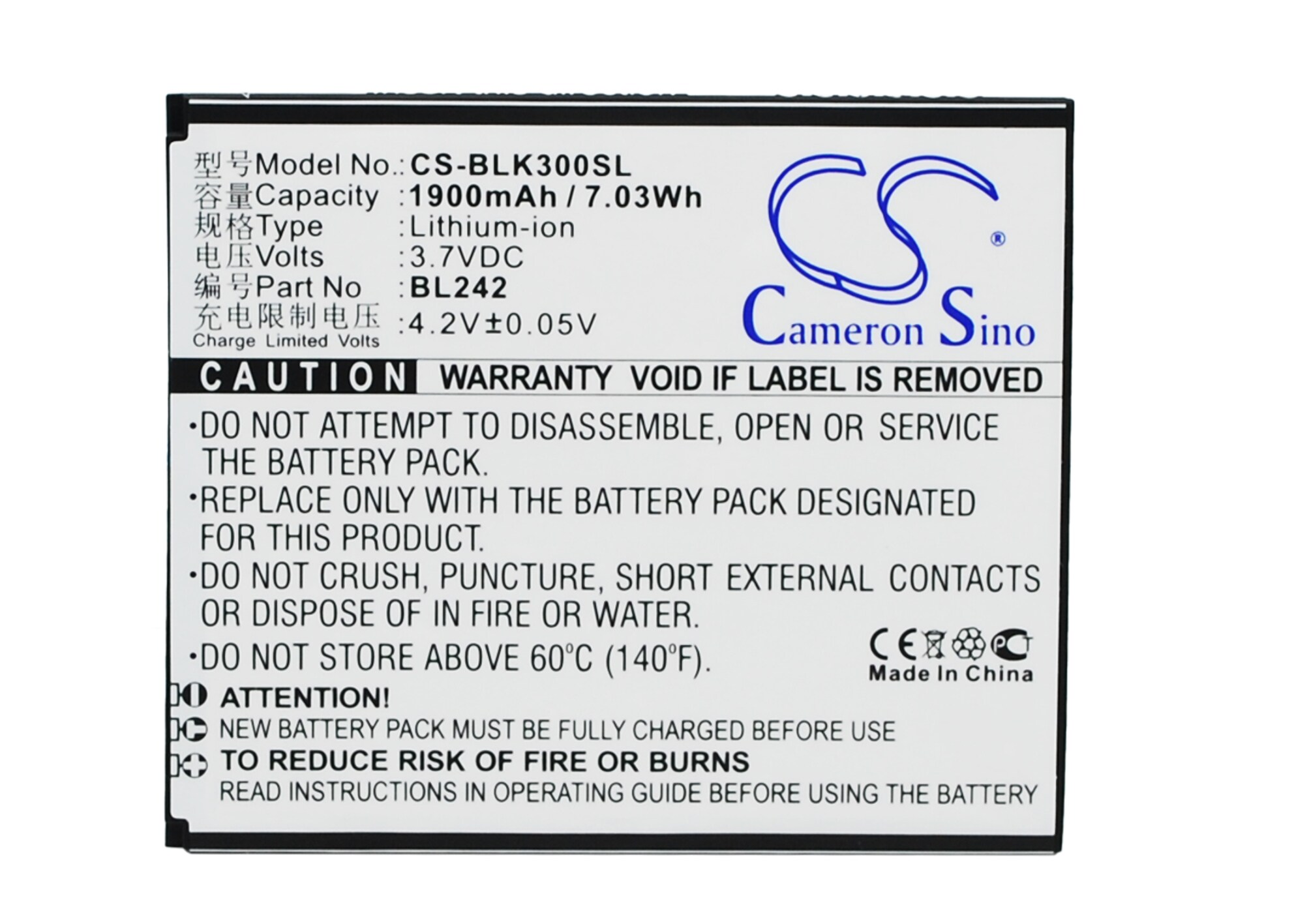 Batteri till SmartPhone, Mobil för Lenovo K3, K30-T, A6000 m.fl.