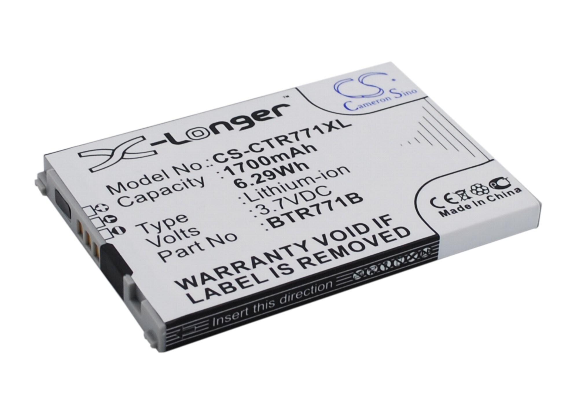 Batteri till SmartPhone, Mobil för Casio GzOne Commando C771, C771