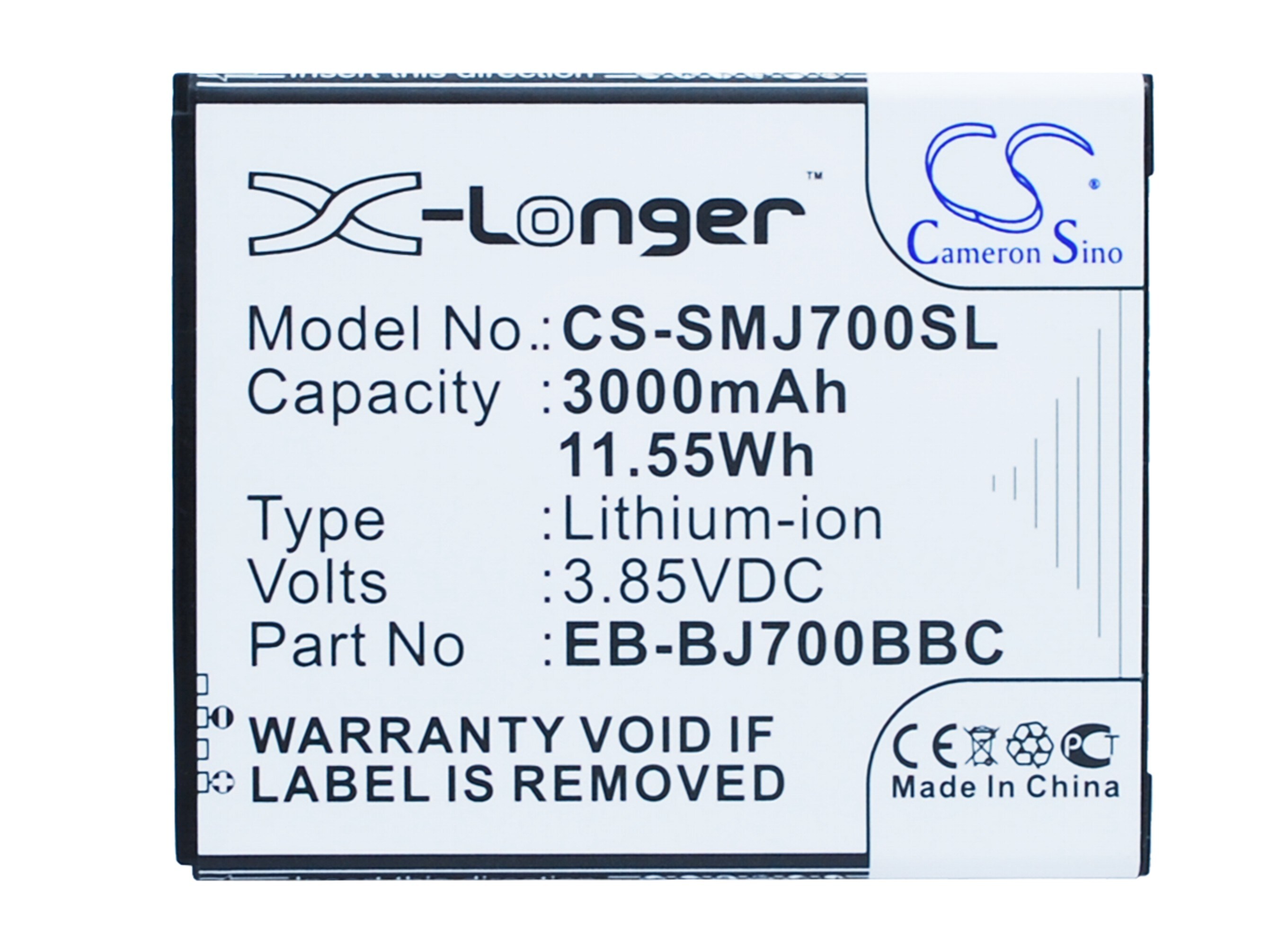 Batteri till SmartPhone, Mobil för Samsung Galaxy J7, SM-J7008, Galaxy J7 Duos m.fl.