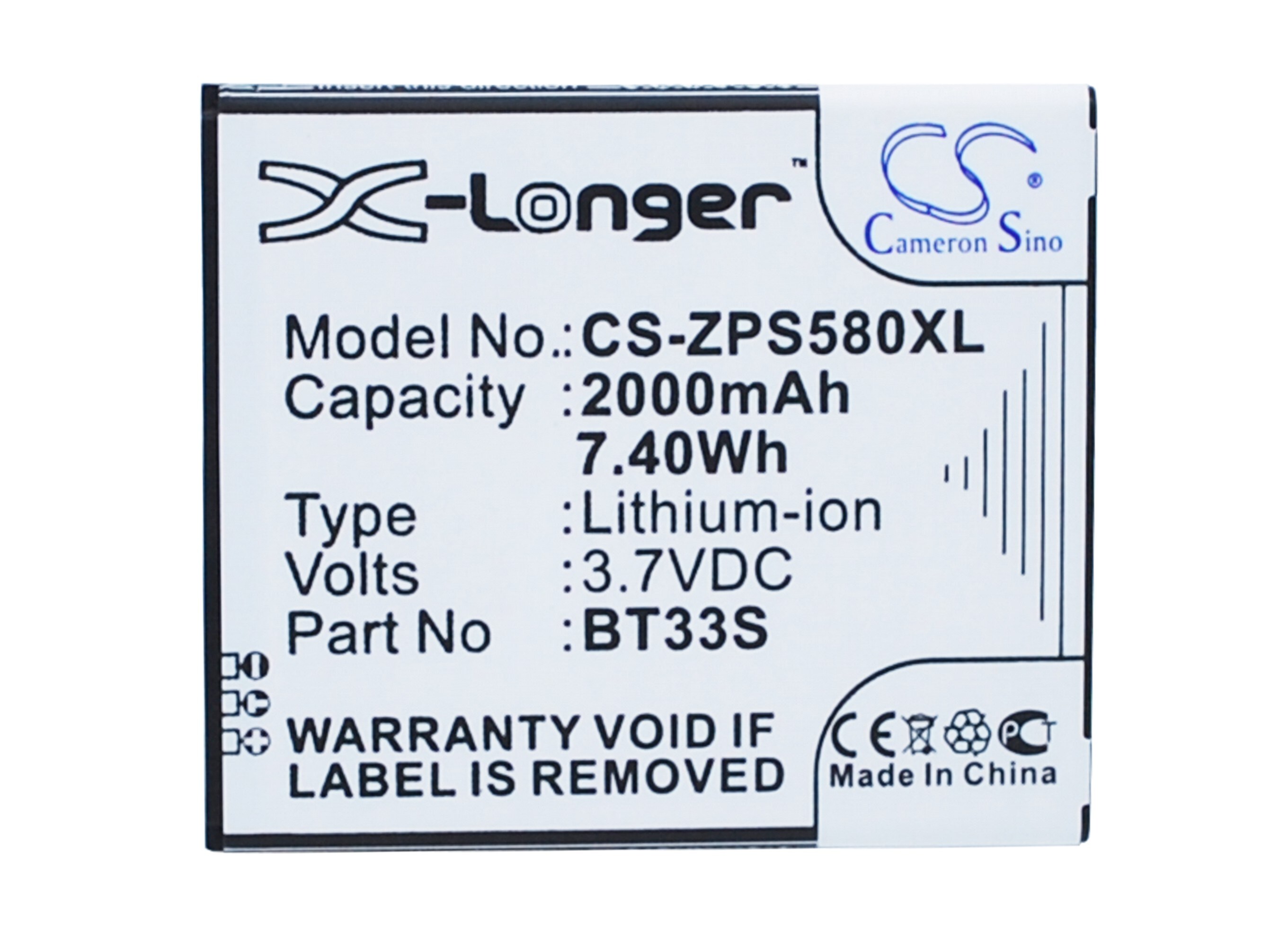 Batteri till SmartPhone, Mobil för ZOPO ZP580, 6580