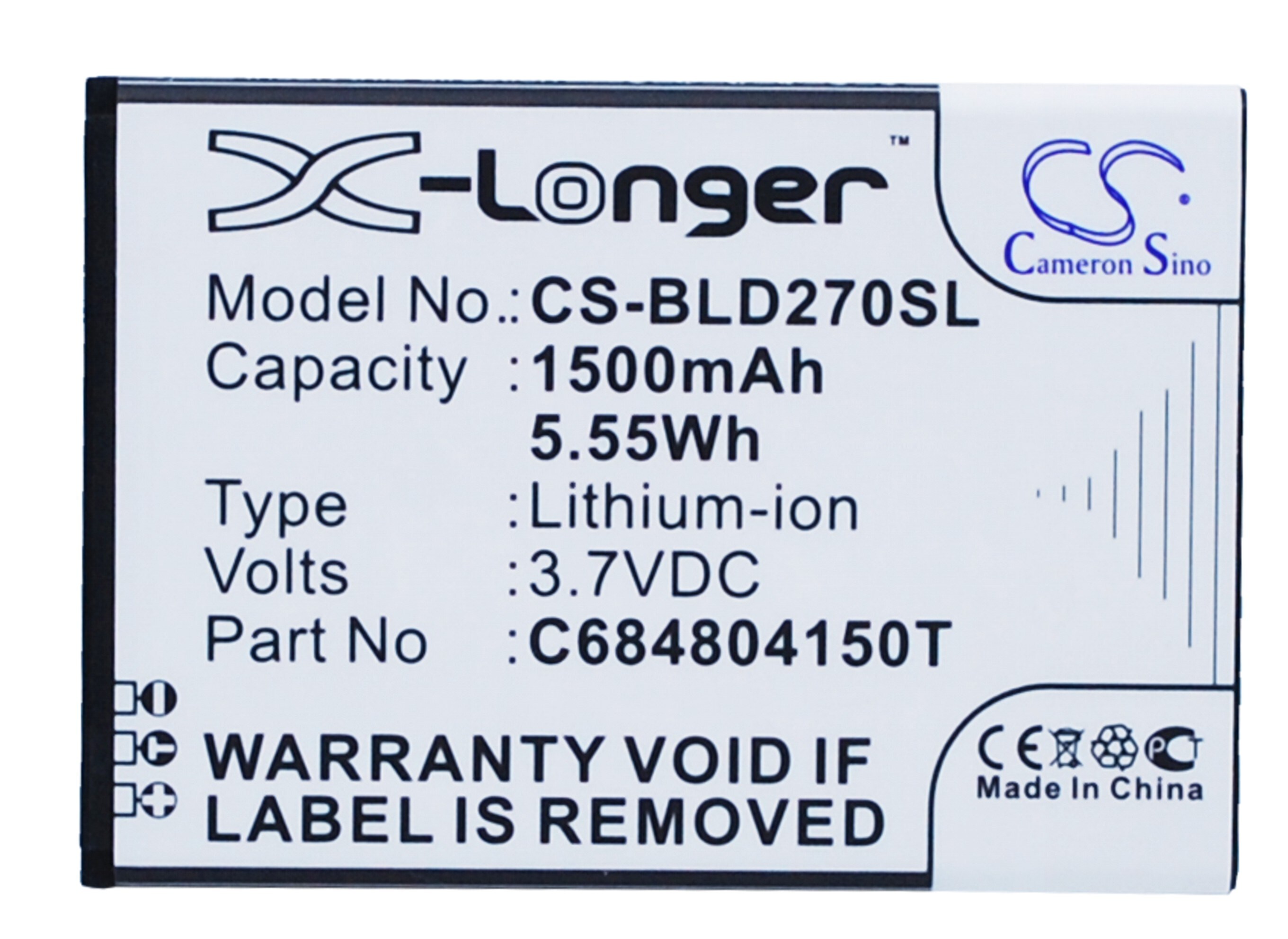 Batteri till SmartPhone, Mobil för BLU Dash 4.0, D270, D270a m.fl.