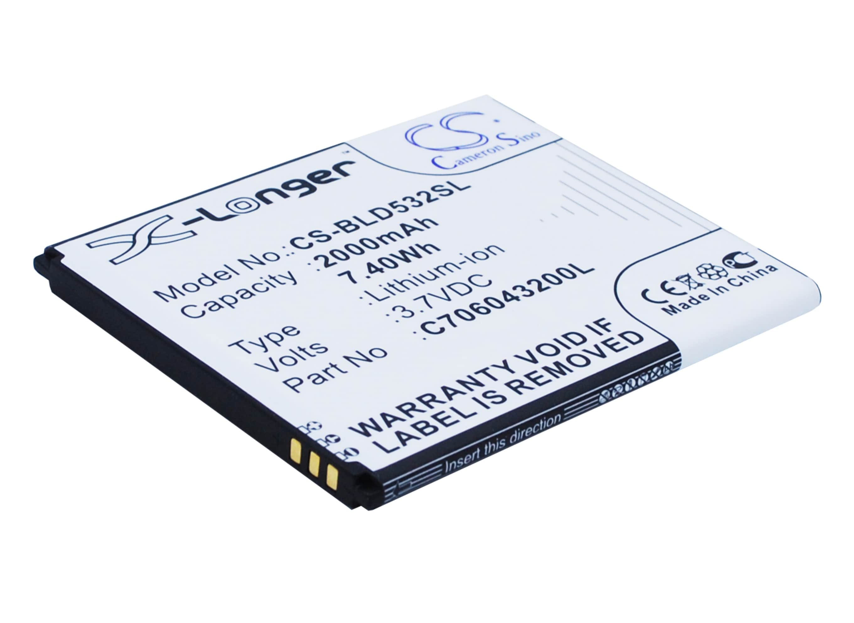 Batteri till SmartPhone, Mobil för BLU Studio 5.0C HD, Studio 5.0 II m.fl.