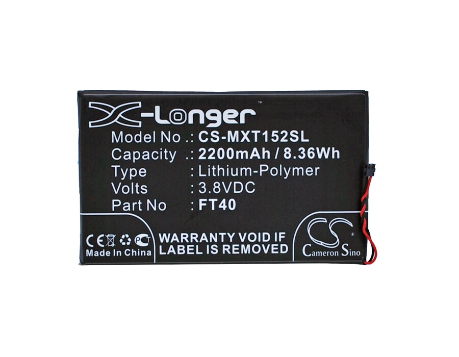 Batteri till SmartPhone, Mobil för Motorola MotoE 2nd, XT1526, XT1528 m.fl.