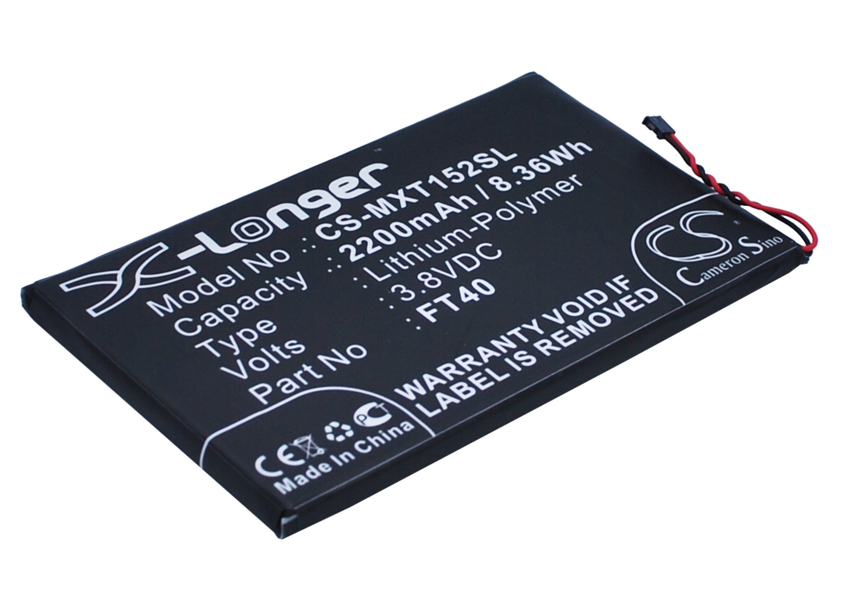 Batteri till SmartPhone, Mobil för Motorola MotoE 2nd, XT1526, XT1528 m.fl.