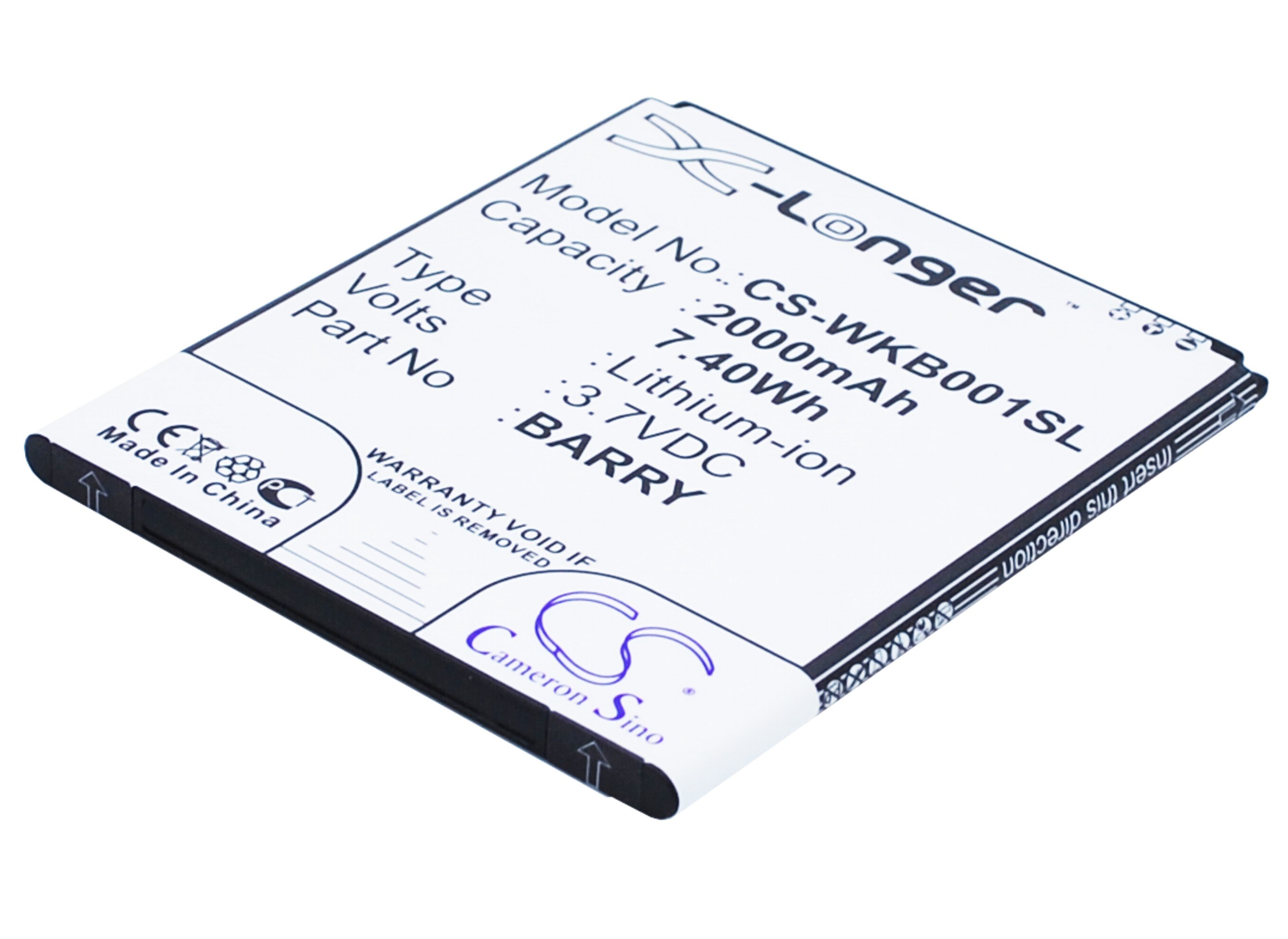 Batteri till SmartPhone, Mobil för Wiko Barry, Barry Dual SIM