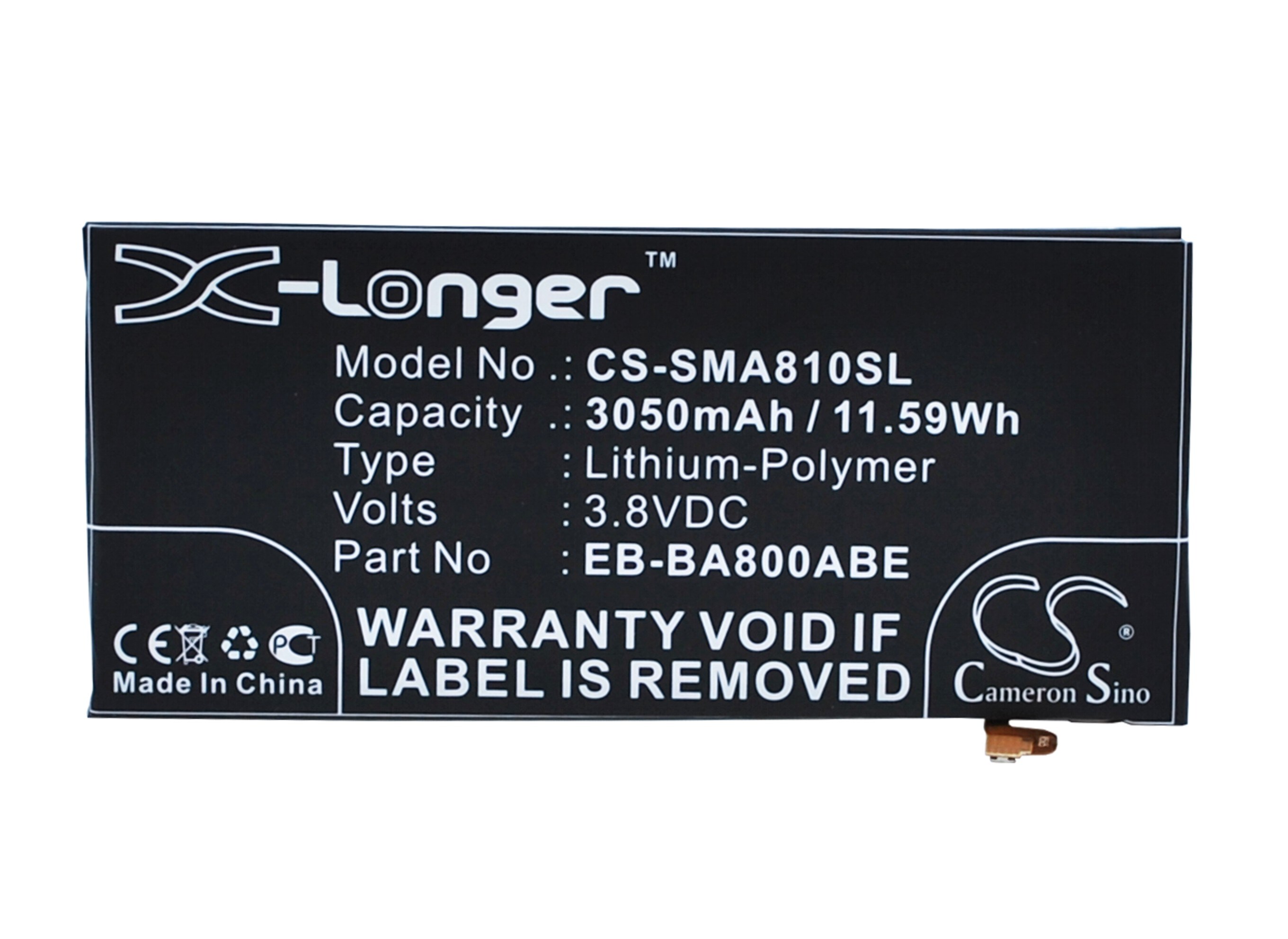 Batteri till SmartPhone, Mobil för Samsung SM-A8000, Galaxy A8 Duos, SM-A800YZ m.fl.