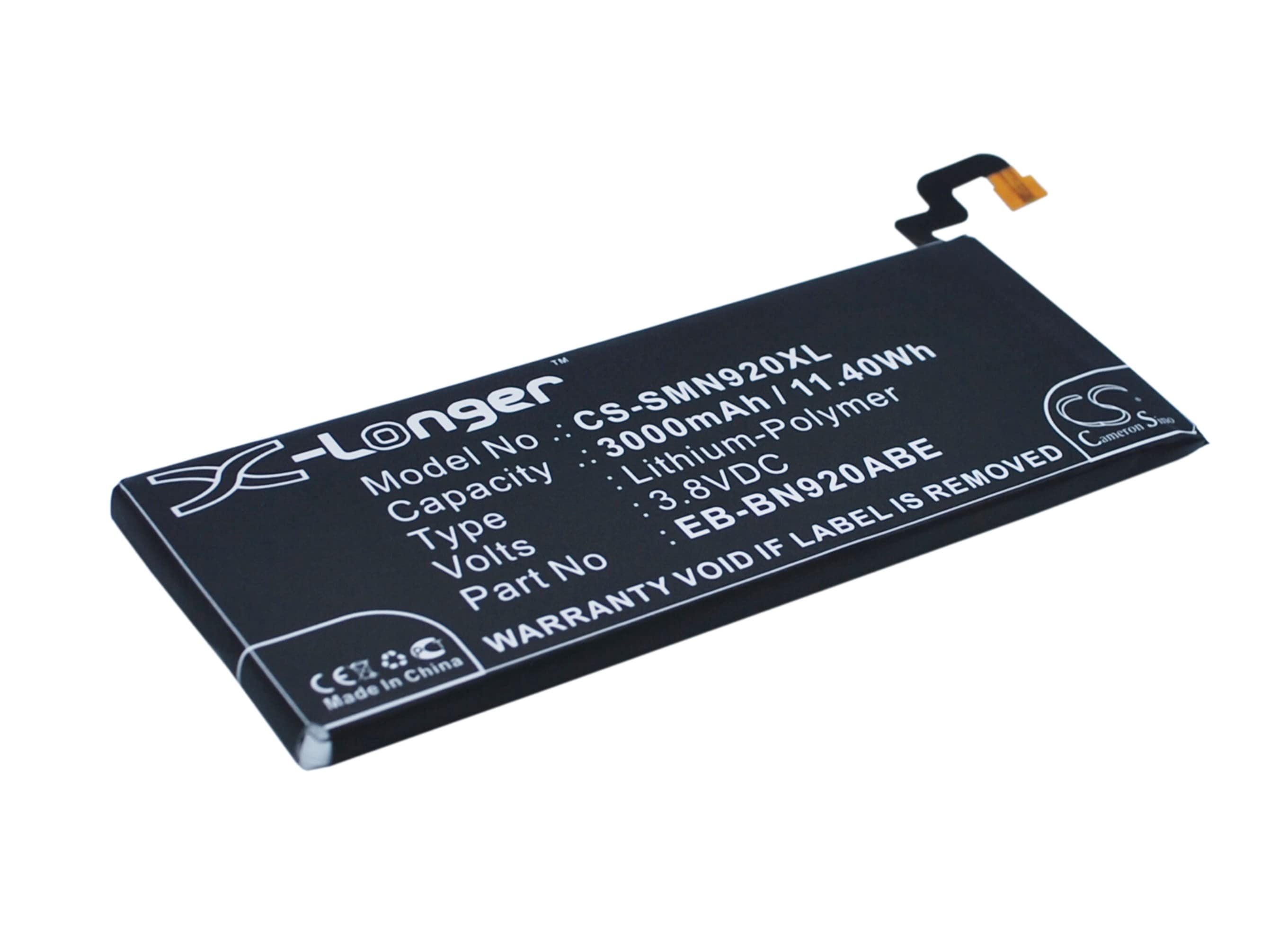 Batteri till SmartPhone, Mobil för Samsung Galaxy Note 5, SM-N920A, SM-N920R4 m.fl.