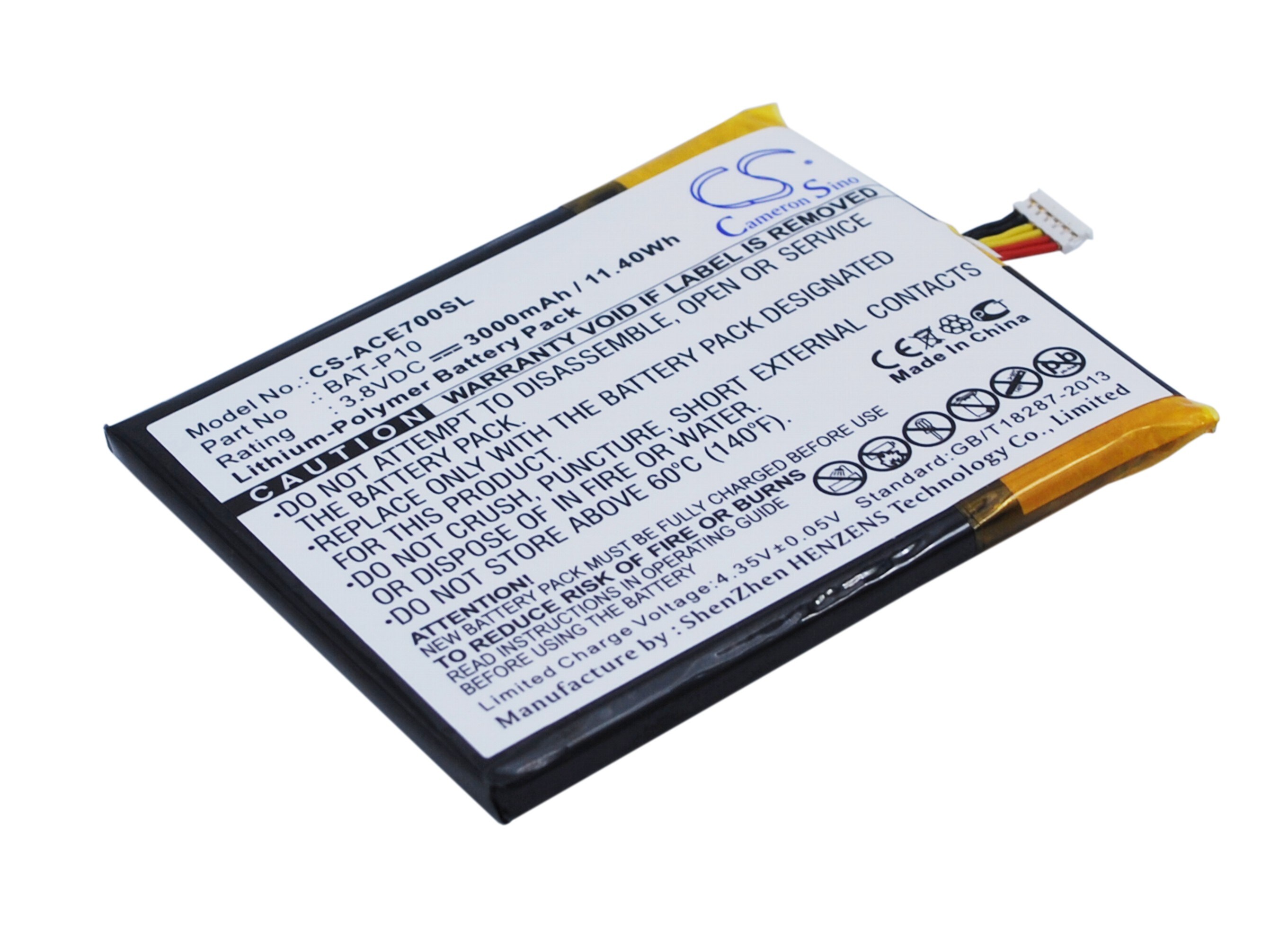 Batteri till SmartPhone, Mobil för Acer Liquid E700, Liquid E700 Triple, E39
