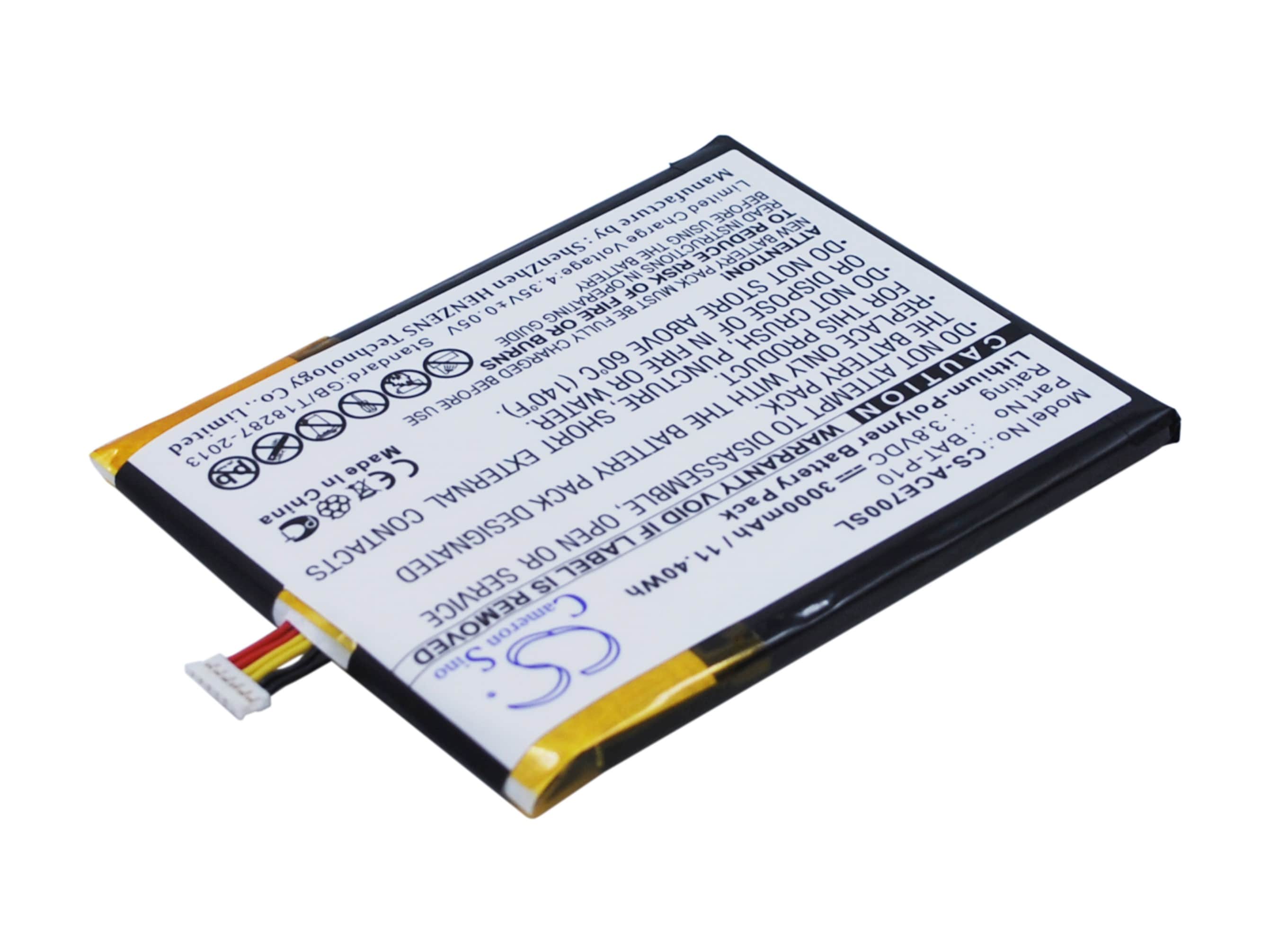 Batteri till SmartPhone, Mobil för Acer Liquid E700, Liquid E700 Triple, E39