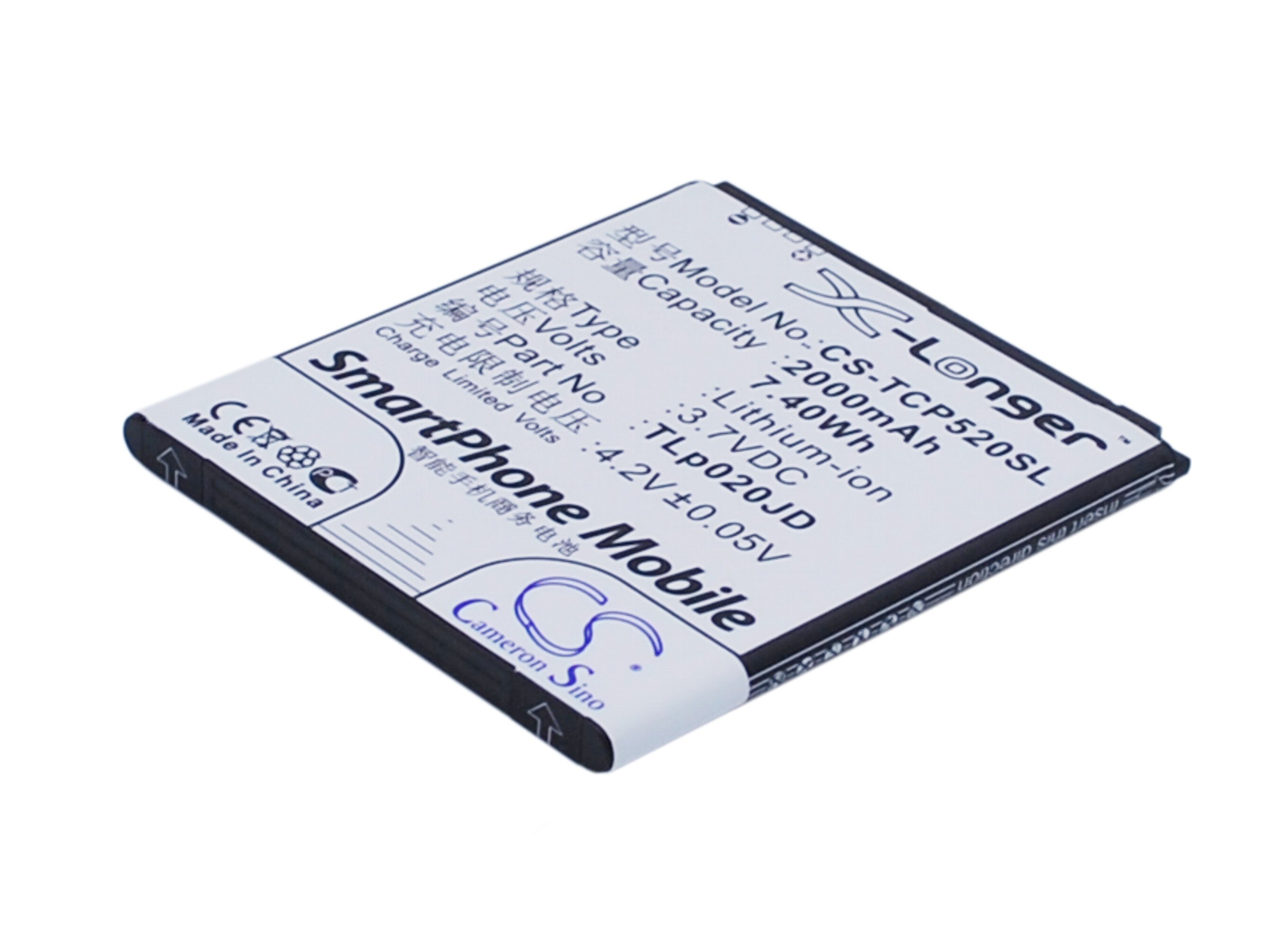 Batteri till SmartPhone, Mobil för TCL P520L, P518L, P5201 m.fl.